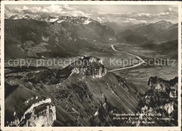 11638003 Hoher Kasten Blick Ins Rheintal Mit Drei Schwestern Falknis Calanda Fli - Sonstige & Ohne Zuordnung