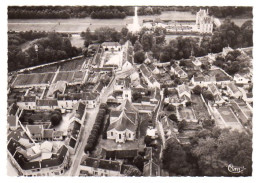 S19-006 Bourron - Vue Aérienne Sur L'Eglise Et Le Château - Autres & Non Classés