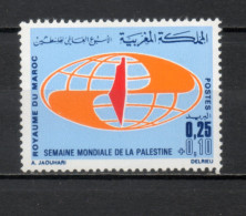 MAROC N°  615   NEUF SANS CHARNIERE  COTE  0.80€   SEMAINE DE LA PALESTINE - Marocco (1956-...)