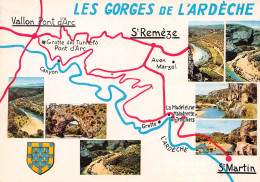 07 Route Touristique Des Gorges Vallon Pont D'Arc  St Martin D'Ardèche St REMEZE  (Scan R/V) N°   59   \PB1107 - Saint Agrève