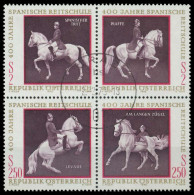 ÖSTERREICH 1972 Block 2 VBa Zentrisch Gestempelt VIERERBLOCK X24F49A - Used Stamps