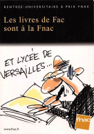 FNAC Et Lycée De Versaille Belleville 1998 Dessinateur DED (Scan R/V) N°   38   \PB1112 - Advertising