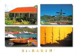 97 Guadeloupe Saint Barthelemy - La Rade De Gustavia  Et Aéroport   (Scan R/V) N°   9   \PB1111 - Saint Barthelemy