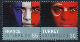 ÖSTERREICH 2008 Nr 2743 50 WZdf Postfrisch WAAGR PAAR X2555F2 - Unused Stamps