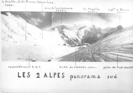 38 Les Deux Alpes  Panorama (Scan R/V) N°   14   \PB1123 - Bourg-d'Oisans