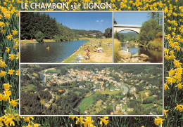 43  Le Chambon-sur-Lignon  VG Plan D'eau Pont Et Pêche (Scan R/V) N°   29   \PB1121 - Le Chambon-sur-Lignon