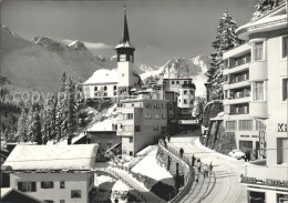 11637857 Arosa GR Dorfstrasse Mit Kirche Arosa GR - Sonstige & Ohne Zuordnung