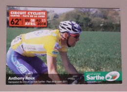 Anthony Roux 62e Circuit De La Sarthe 2014 - Cyclisme