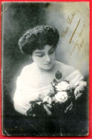 Claire PRICHE Photographiée Par H.Manuel  XXXII - 10  - CPA [femme, Fleurs] (486)_cp14 - Artistes