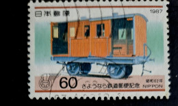 (!) Japan 1987 Used Trains  Railway Transportation - Trains