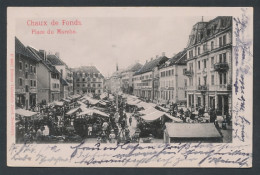Relief-AK Chaux De Fonds, Place Du Marché  - Sonstige & Ohne Zuordnung