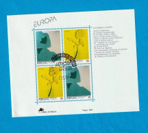 PTB1716- PORTUGAL (MADEIRA) 1993 Nº 139 (selos 2131_ 32)- CTO (EUROPA CEPT) - Blocs-feuillets