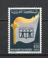 MAROC N°  629   NEUF SANS CHARNIERE  COTE  1.80€   ANNEE DU LIVRE - Marocco (1956-...)