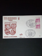 BERLIN MI-NR. 611 C/D AUF BRIEF BURGEN UND SCHLÖSSER 1980 - Altri & Non Classificati