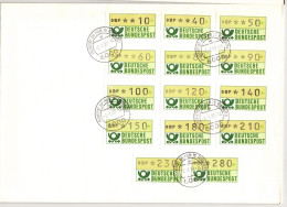 BRD Automatenmarken 2 Als Ersttagsbrief FDC 1 #BD191 - Otros & Sin Clasificación