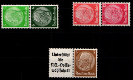 Deutsches Reich W75, S187, S201 Postfrisch #GV221 - Se-Tenant