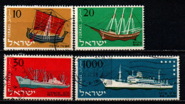 ISRAELE - 1958 - Ships - Issued To Honor Israel’s Merchant Fleet - USATI - Used Stamps (without Tabs)