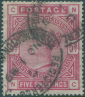 Great Britain 1883 SG181 5/- Crimson QV CNNC FU - Sonstige & Ohne Zuordnung