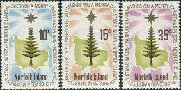 Norfolk Island 1975 SG165-167 Christmas Star And Pine Set MNH - Norfolk Eiland