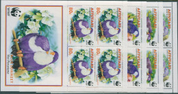 Aitutaki 2002 SG717a WWF Blue Lorikeet Sheetlets MNH - Islas Cook