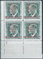 CZECHOSLOVAKIA,Ceskoslovensko,1937 Dr.Edvard Beneš(1884-1948)Overprintint Medical Offices Of Postal Agencies 1k On 50h - Hojas Bloque