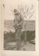 JEWISH JUDAICA  TURQUIE  FAMILY ARCHIVE SNAPSHOT PHOTO HOMME MILITAR 6.4X9.5cm. - Persone Anonimi