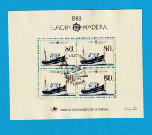 PTB1720- PORTUGAL (MADEIRA) 1988 Nº 95 (selos 1840)- CTO (EUROPA CEPT) - Blocks & Kleinbögen