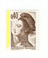 Liberté 0fr40 Brun YT 2183h Avec Bande Phospho à Gauche. Rare, Voir Le Scan. Cote YT : 6 €, Cote Maury N° 2188b : 6 €. - Unused Stamps