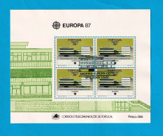 PTB1721- PORTUGAL (MADEIRA) 1987 Nº 90 (selos 1802)- CTO (EUROPA CEPT) - Blocks & Sheetlets