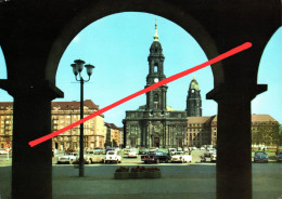 AK Dresden Altmarkt Kreuzkirche A Seestraße Kreuzstraße Pfarrgaße Wilsdruffer Straße Dr Külz Ring Trabant Wolga Lada DDR - Dresden