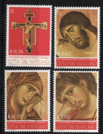 Vatican 2002 Death Of Christ By Cimabue 4 Values MNH Maria, Johannes - Ongebruikt