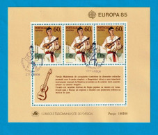 PTB1723- PORTUGAL (MADEIRA) 1985 Nº 76 (selos 1700)- CTO (EUROPA CEPT) - Blocs-feuillets