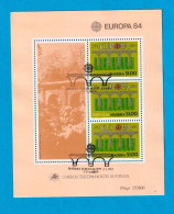 PTB1724- PORTUGAL (MADEIRA) 1984 Nº 66 (selos 1658)- CTO (EUROPA CEPT) - Blokken & Velletjes