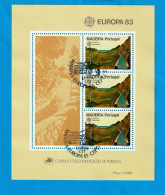 PTB1725- PORTUGAL (MADEIRA) 1983 Nº 57 (selos 1616)- CTO (EUROPA CEPT) - Blocks & Sheetlets