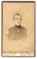 Fotografie Paul Hofmann, Leipzig-Gohlis, Portrait Musiker Soldat In Uniform, Schwalbennest  - Anonieme Personen