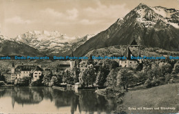 R046023 Spiez Mit Niesen Und Blumlisalp. Photoglob. 1948 - Welt
