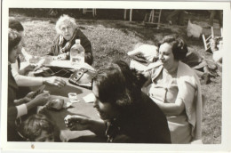 JEWISH JUDAICA  TURQUIE CONSTANTINOPLE  FAMILY ARCHIVE SNAPSHOT PHOTO FEMME PLAYING CARD  9X13.8cm. - Personnes Anonymes