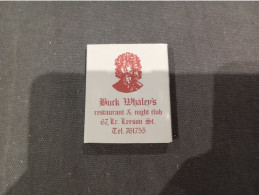 IRLANDE -. Petite Boîte Aĺlumettes  " Buck Whaley's Club"     DUBLIN    Net  3 - Matchboxes