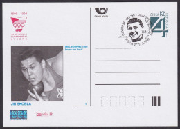 Czech 1999, Olympic Medals - Shot Put; Jiri Skobla, Special Card & Postmark - Altri & Non Classificati