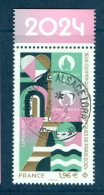 France 2024.Paris 2024 & Paris Philex Cachet Rond Gomme D'origine - Used Stamps