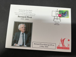 9-5-2024 (4 Z 32)  Death Of French Journalist Bernard Pivot (aged 89) Prix Goncourt Chairman - Autres & Non Classés
