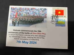 9-5-2024 (4 Z 32)  Vietnam Commemorate The 70th Anniversary Of The Battle Of Dien Bien Phu (7 May 2024) Versus France - Viêt-Nam