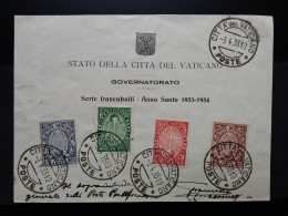 VATICANO 1933 - Anno Santo - Serie Su Frontespizio - Timbrati (80 + 20 C. Difettoso) + Spese Postali - Usados