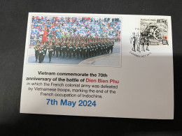 9-5-2024 (4 Z 32)  Vietnam Commemorate The 70th Anniversary Of The Battle Of Dien Bien Phu (7 May 2024) Versus France - Militares