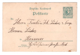 DEUTSCHE REICHSPOST // POSTKARTE // 1893 - Sonstige & Ohne Zuordnung