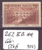 FRANCE - No Yvert 262 IIB ** ( SANS CHARNIERE, GOMME PARFAITE )    - COTE: 550.- - Unused Stamps