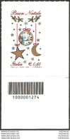 2009 Italia Natale Laico Codice A Barre MNH Unif. 3187cb - Autres & Non Classés