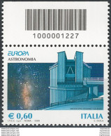 2009 Italia Europa Astronomia 0,60 Codice A Barre MNH Unif. 3137cb - Other & Unclassified