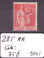 FRANCE - No Yvert 285 ** ( SANS CHARNIERE, GOMME PARFAITE )    - COTE: 75.- - Unused Stamps