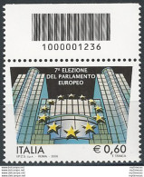 2009 Italia Elezioni Parlamento UE Codice A Barre MNH Unif. 3139cb - Andere & Zonder Classificatie